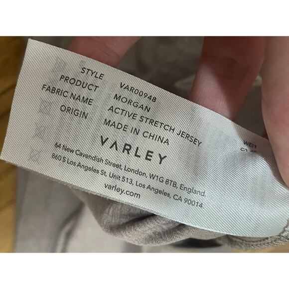 Varley Women's Large Tan Oatmeal Morgan Mini A‎ Line Dress Anthropologie Active - Picture 3 of 5